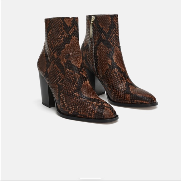Zara | Shoes | Zara Snakeskin Print 